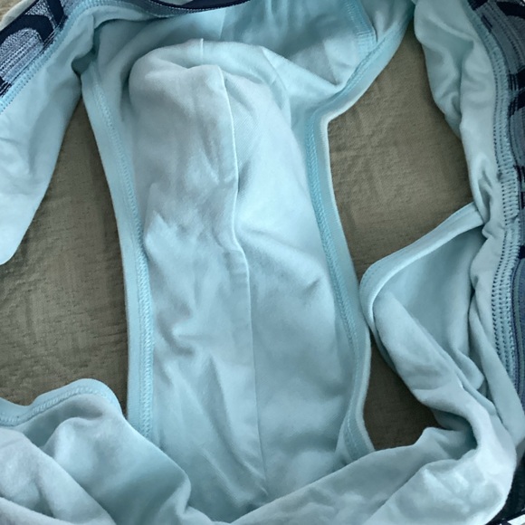 Jockey Men's Sky Blue Briefs with Navy Waistband. B - Picture 4 of 4